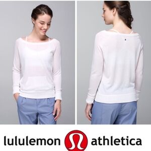 Lululemon White Chai Time Pullover Sweater